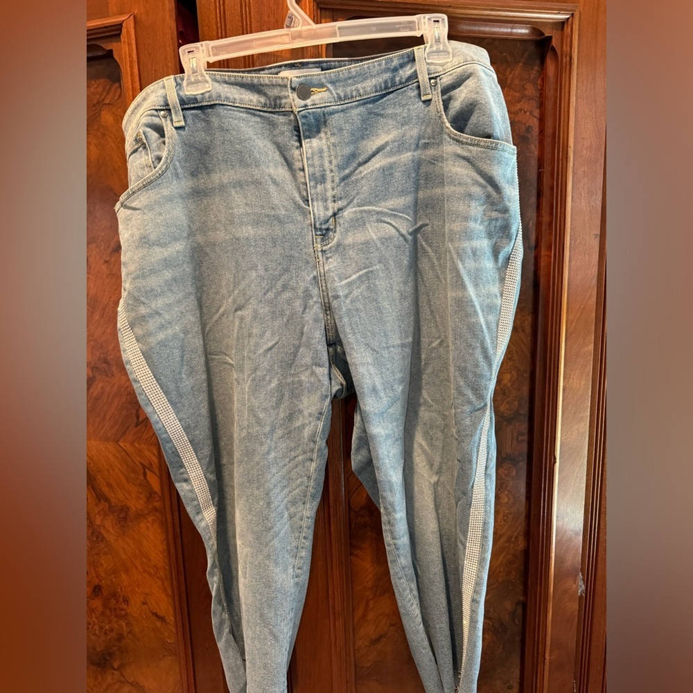 Lane Bryant rhinestone jeans 28w nwt p-1-110